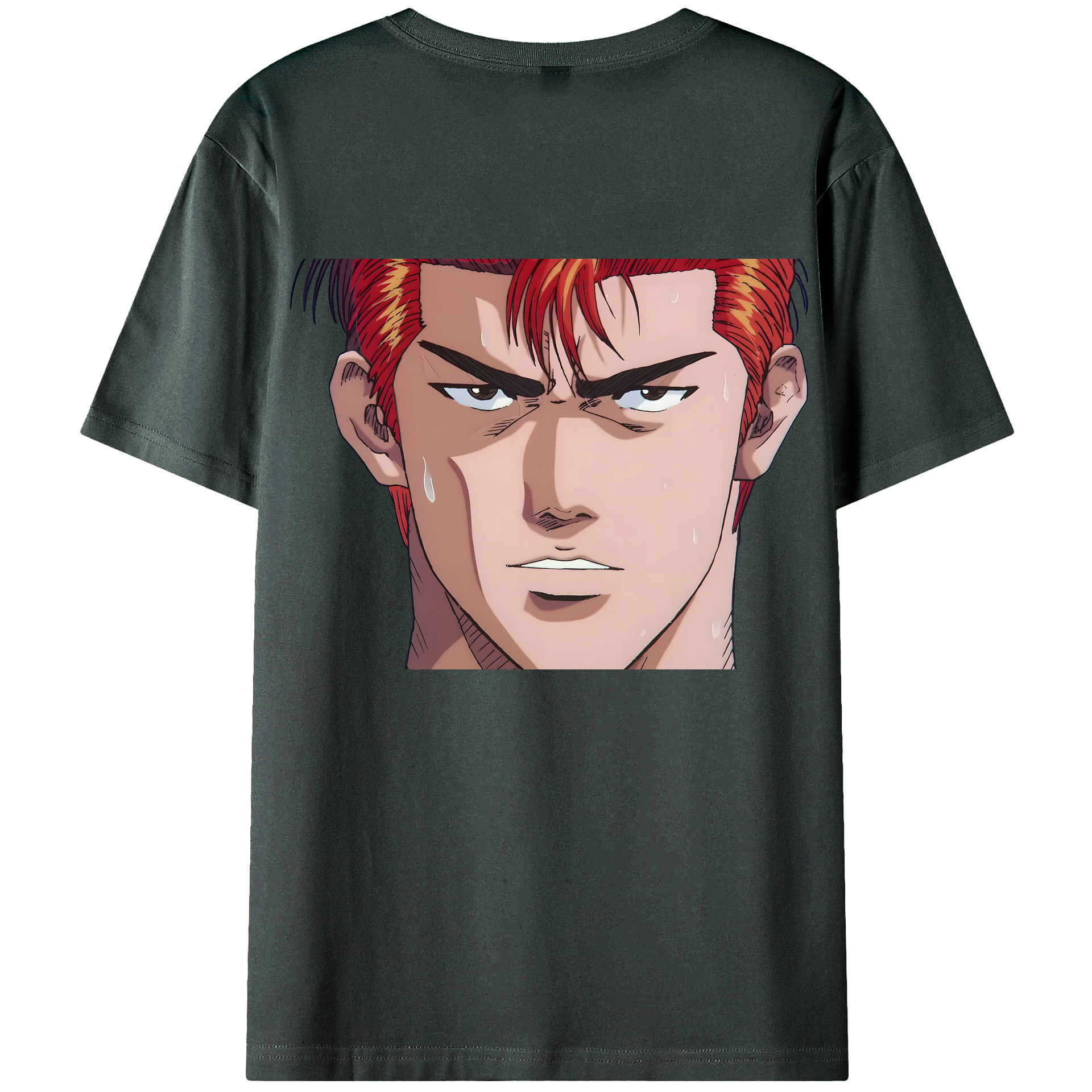 （画像用） SLAM DUNK／スラムダンク 綿100％ メンズ半袖Tシャツ（バックプリント） 通気性